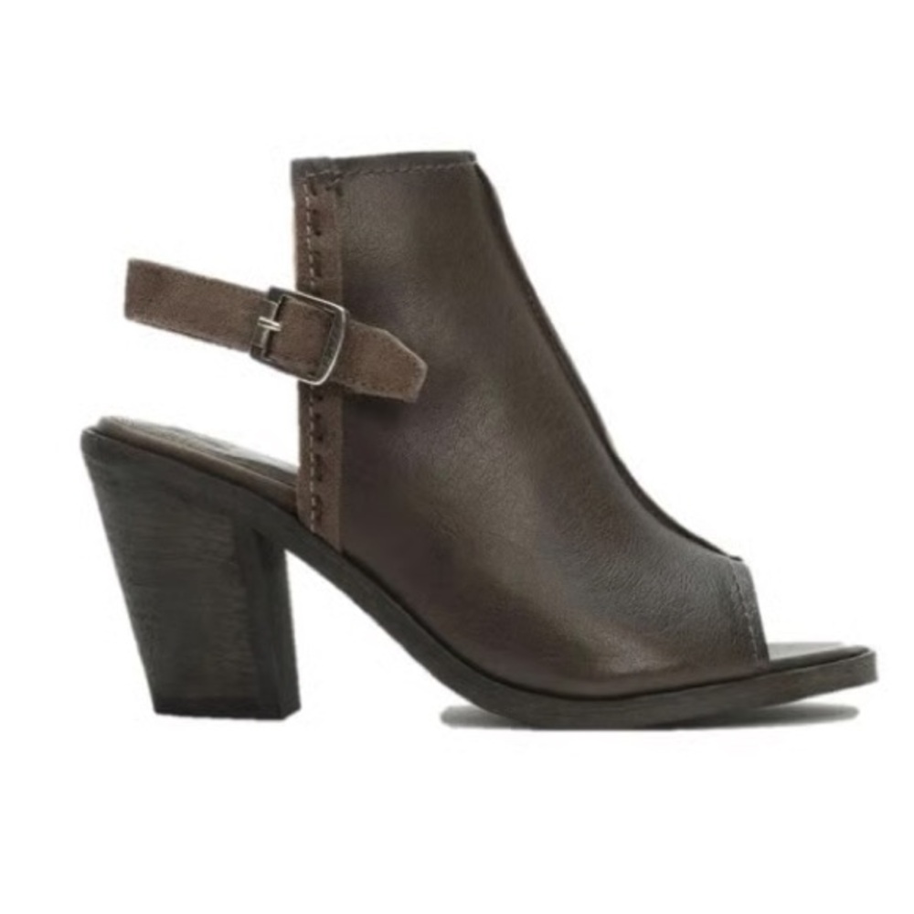 Frye Izzy Artisan Slingback Leather Peep Toe Booties